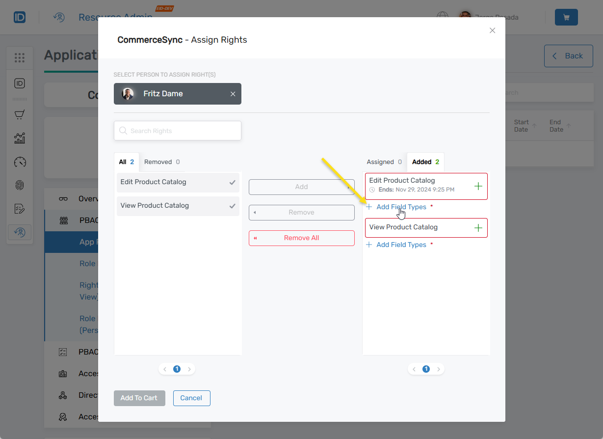 Add Field Types indicator