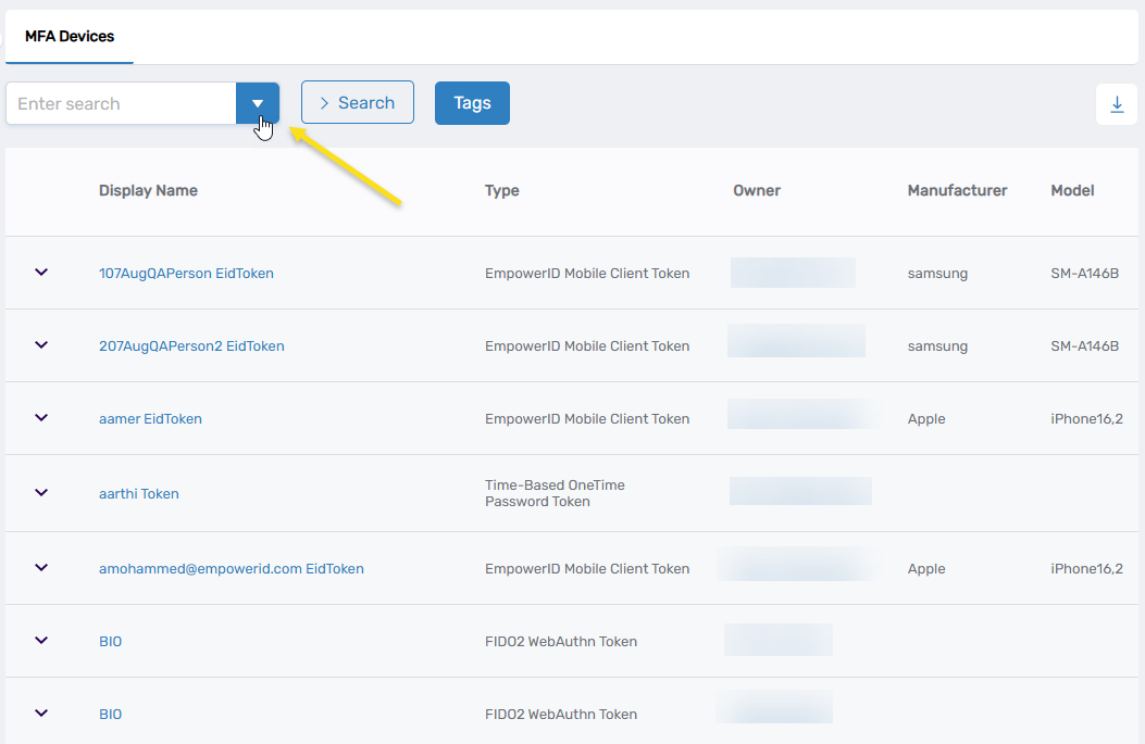 Advanced Search Options