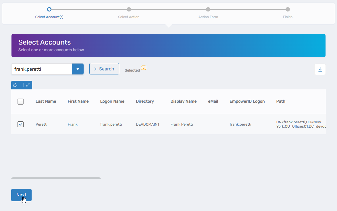 Proceed to next step
