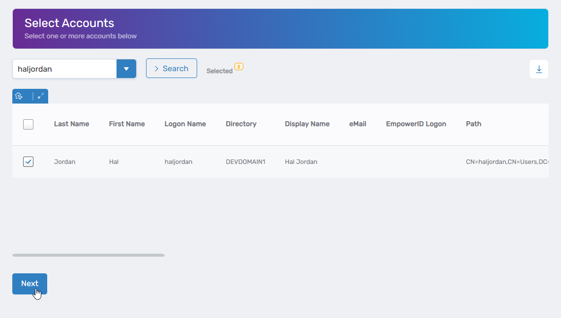 Proceed to next step