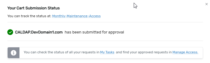 Request Confirmation