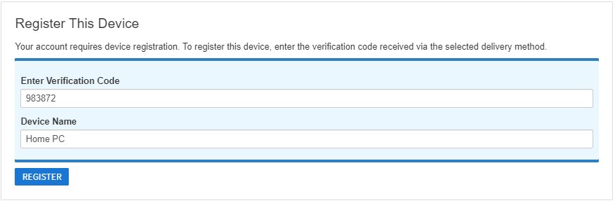 Enter Verification Code