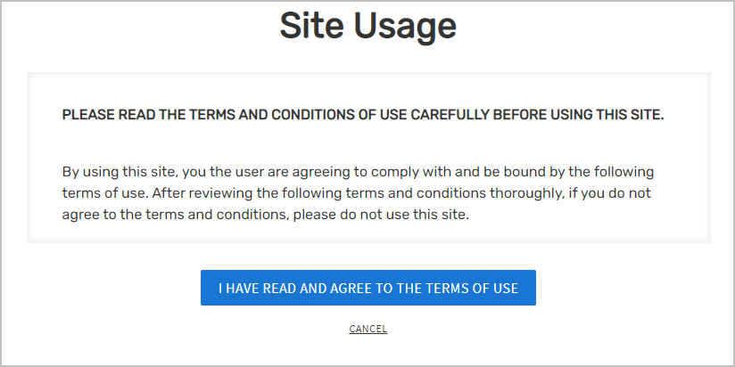 User Agreement Example
