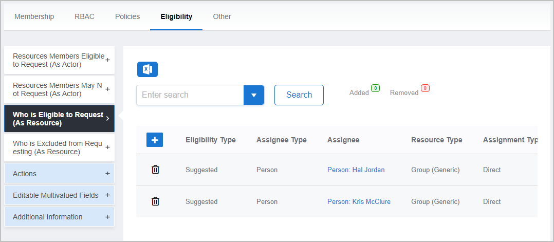 Eligibility Policy Example