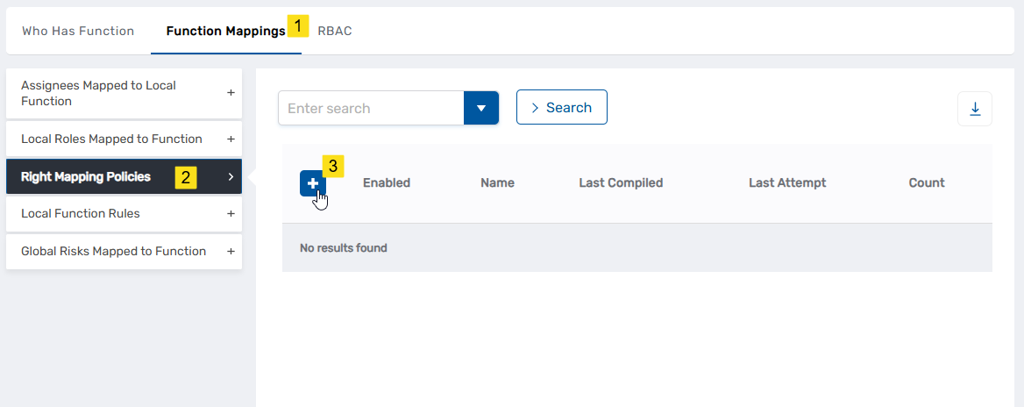 Right Mapping Policies accordion and Add button