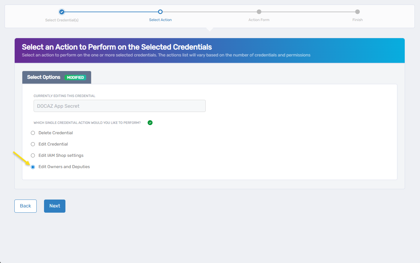 Edit Owners and Deputies