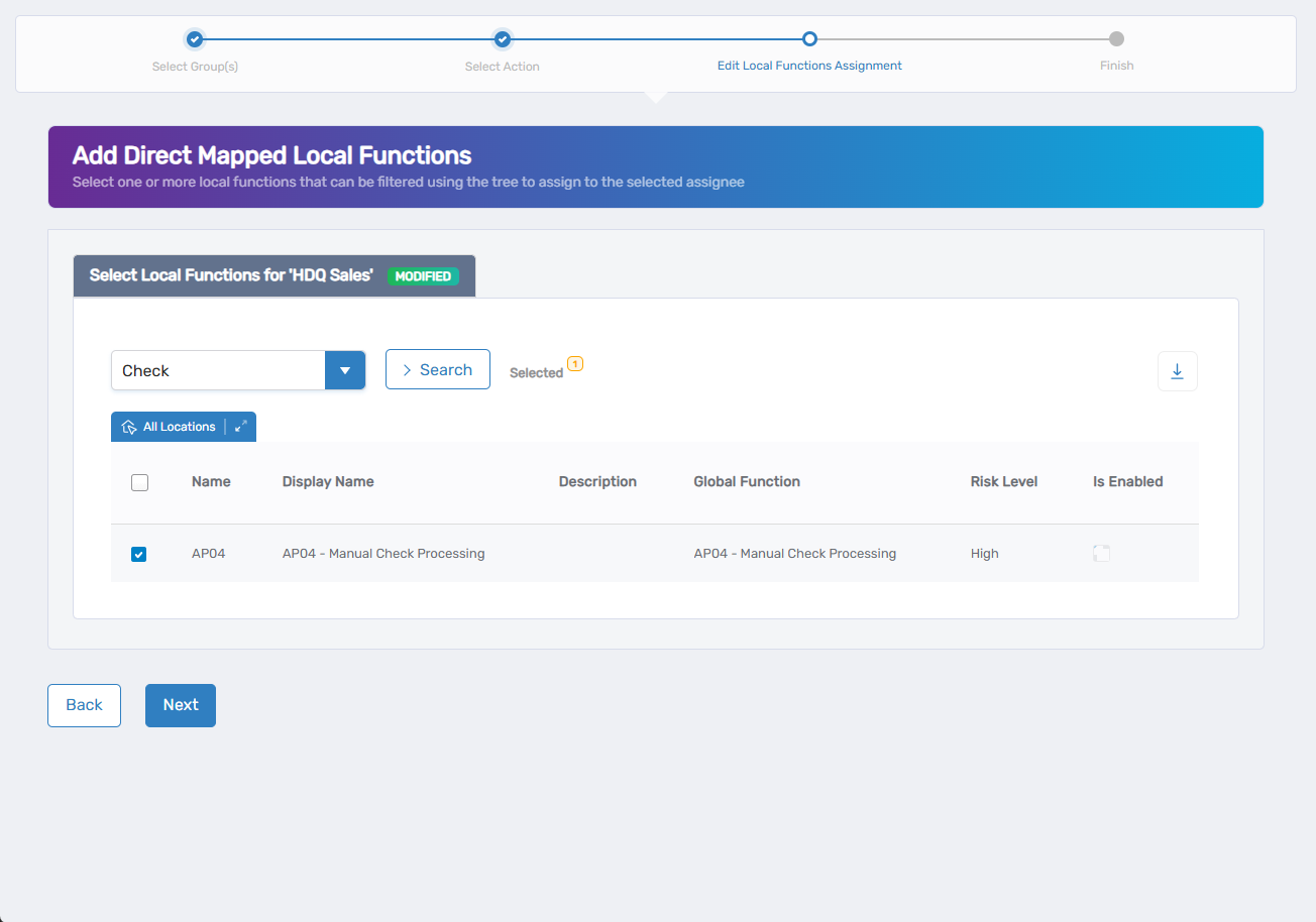 Add Local Function Assignments