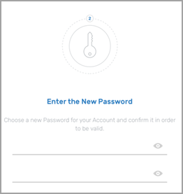 New password entry