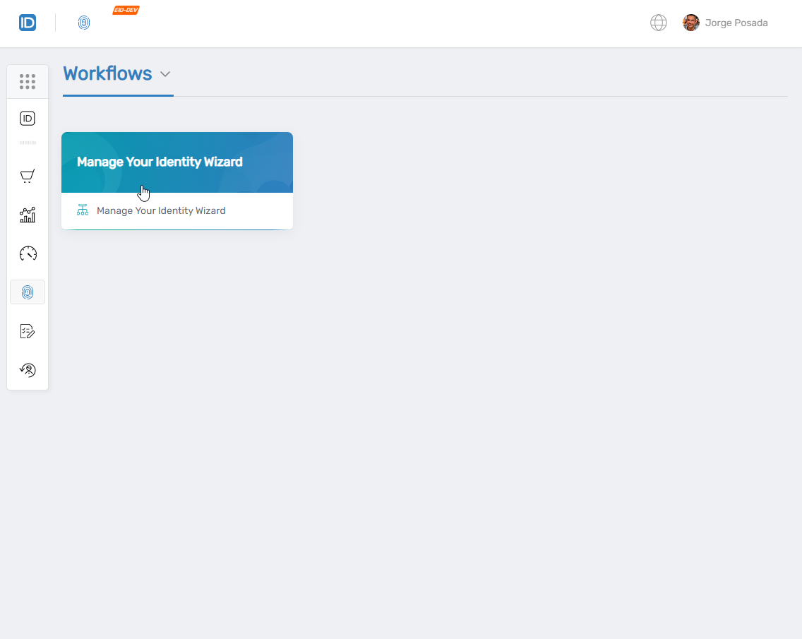 Manage Your Identity Wizard