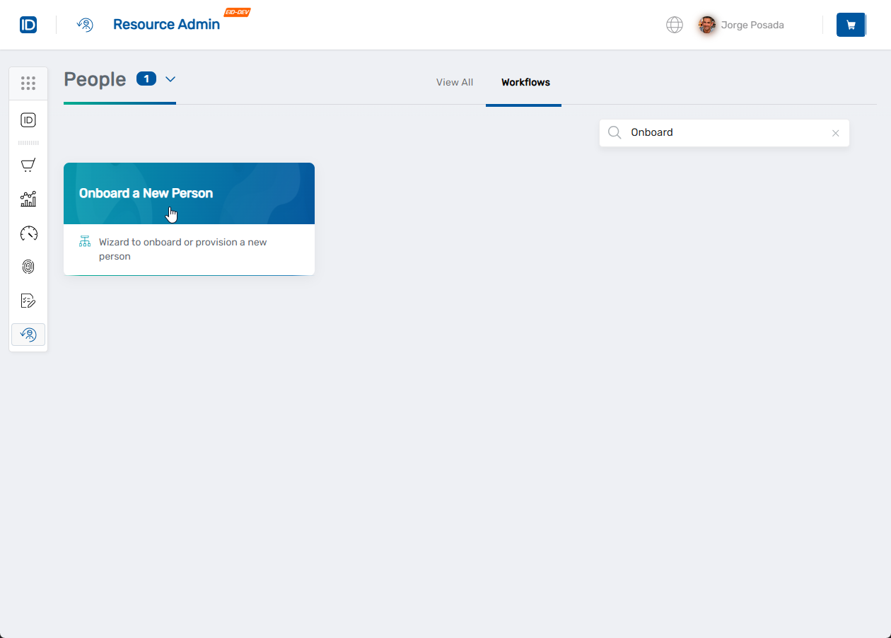 Onboard a New Person