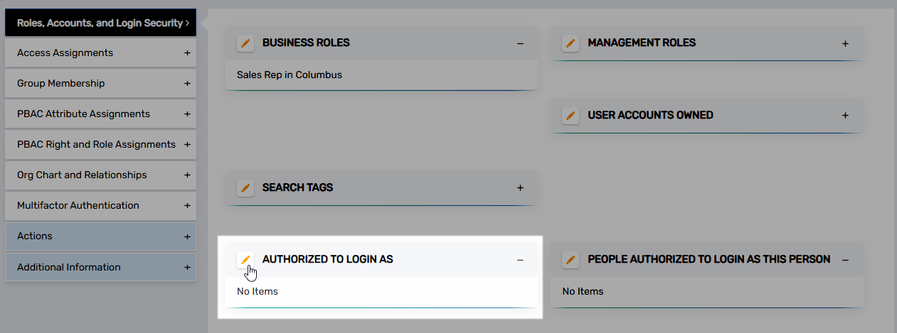 Authorized to login as edit link