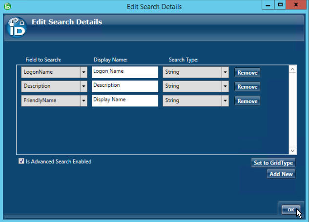 Search details for second tab