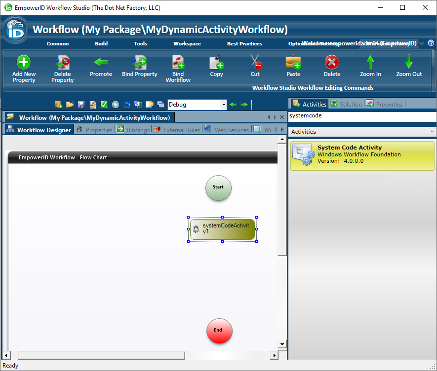 System code activity
